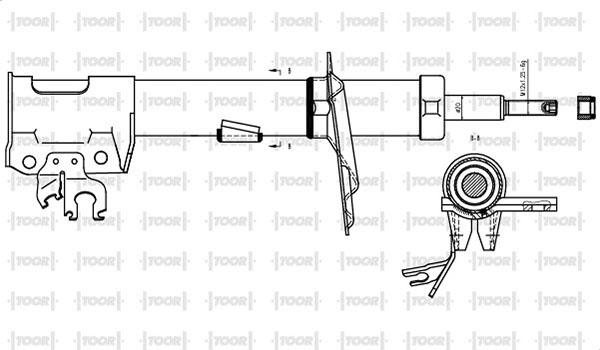 TOOR SG10030 - Амортизатор autospares.lv