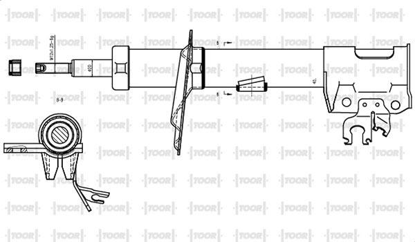 TOOR SG10031 - Амортизатор autospares.lv