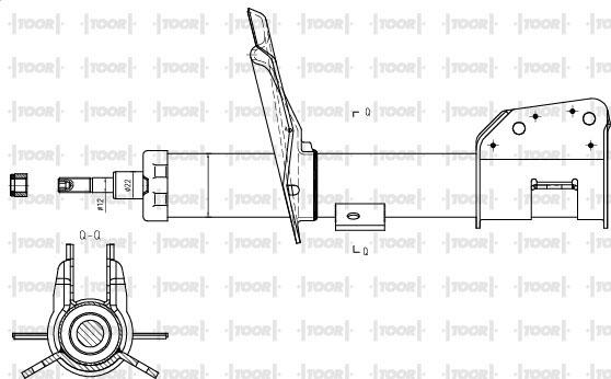 TOOR SG10140 - Амортизатор autospares.lv