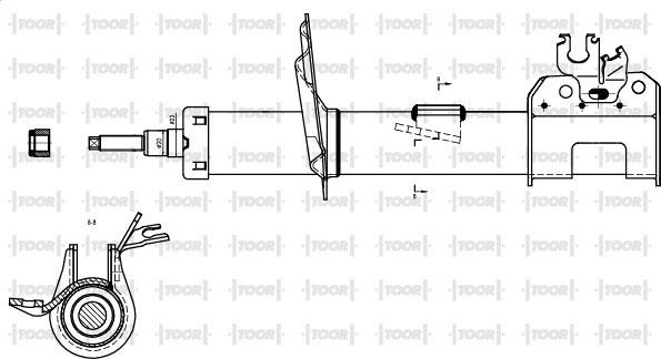 TOOR SG10160 - Амортизатор autospares.lv