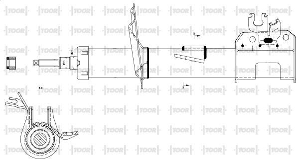 TOOR SG10161 - Амортизатор autospares.lv