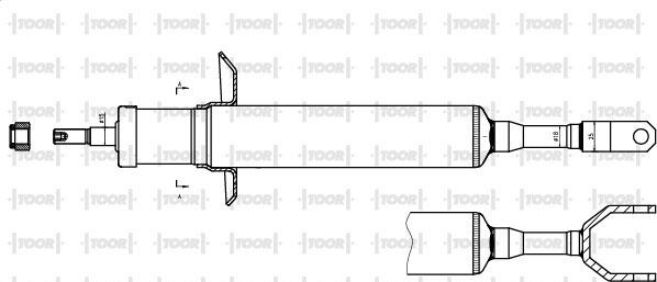 TOOR SG10860 - Амортизатор autospares.lv