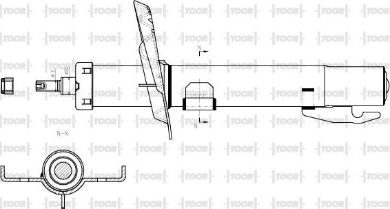 TOOR SG10830 - Амортизатор autospares.lv