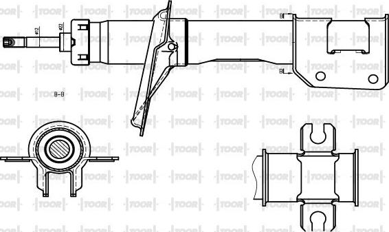 TOOR SG10870 - Амортизатор autospares.lv