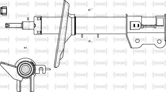 TOOR SG10380 - Амортизатор autospares.lv