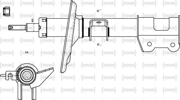 TOOR SG10381 - Амортизатор autospares.lv