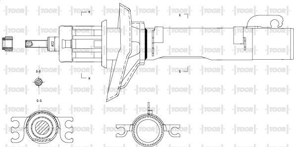 TOOR SG10290 - Амортизатор autospares.lv