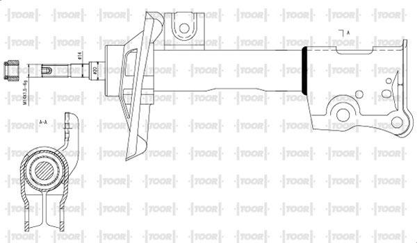 TOOR SG10260 - Амортизатор autospares.lv