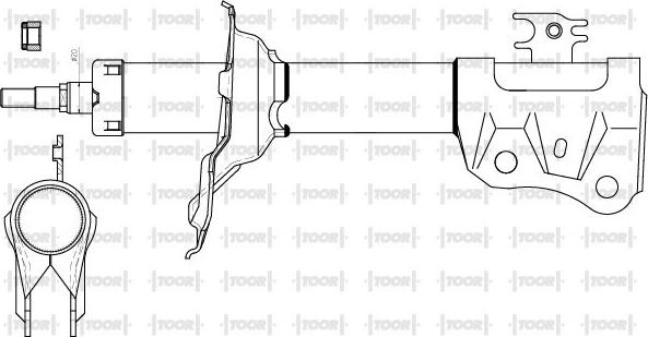 TOOR SG10770 - Амортизатор autospares.lv