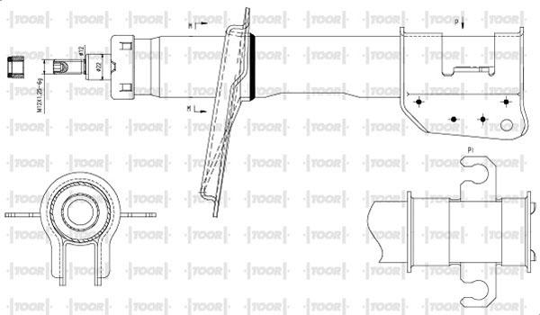 TOOR SG11900 - Амортизатор autospares.lv