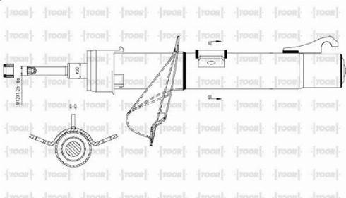 TOOR SG11930 - Амортизатор autospares.lv