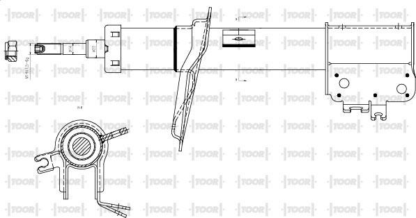 TOOR SG11490 - Амортизатор autospares.lv