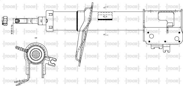 TOOR SG11491 - Амортизатор autospares.lv