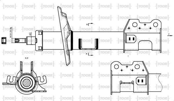 TOOR SG11480 - Амортизатор autospares.lv