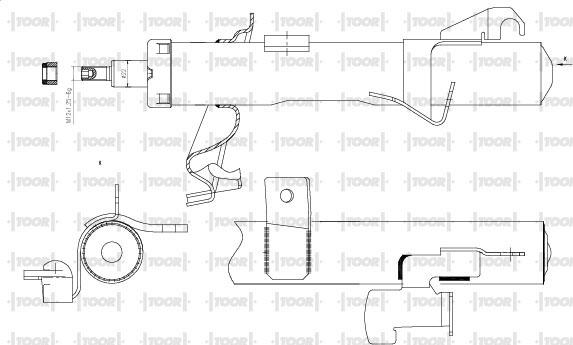 TOOR SG11590 - Амортизатор autospares.lv