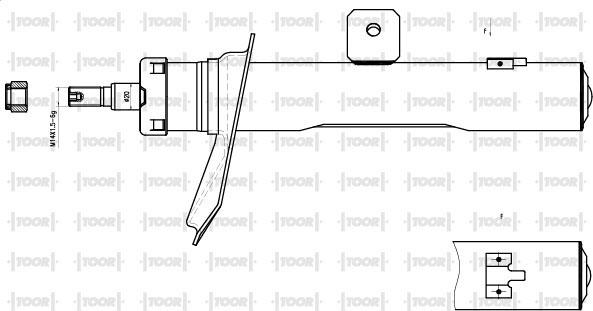 TOOR SG11550 - Амортизатор autospares.lv