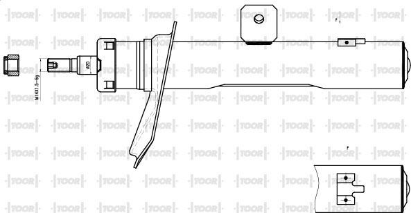 TOOR SG11551 - Амортизатор autospares.lv