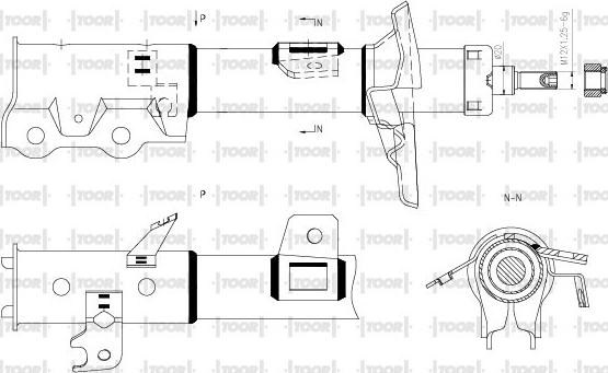 TOOR SG11511 - Амортизатор autospares.lv