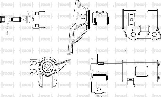 TOOR SG11580 - Амортизатор autospares.lv