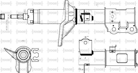 TOOR SG11581 - Амортизатор autospares.lv