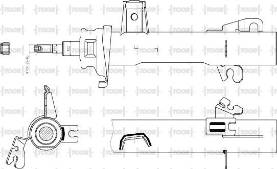 TOOR SG11600 - Амортизатор autospares.lv