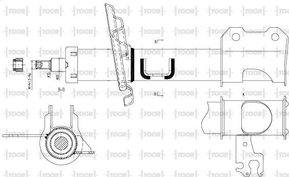 TOOR SG11680 - Амортизатор autospares.lv