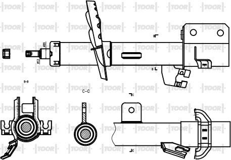 TOOR SG11620 - Амортизатор autospares.lv