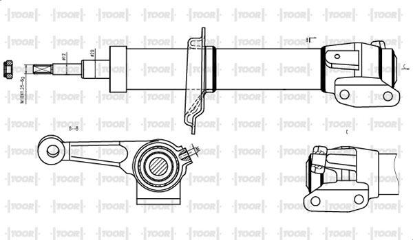 TOOR SG11040 - Амортизатор autospares.lv