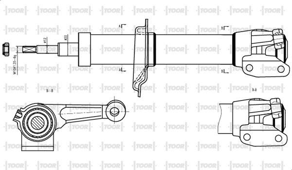 TOOR SG11041 - Амортизатор autospares.lv