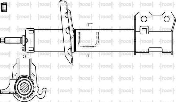 TOOR SG11011 - Амортизатор autospares.lv