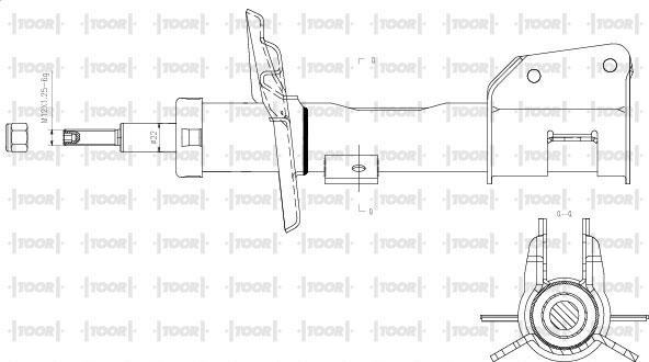 TOOR SG11830 - Амортизатор autospares.lv