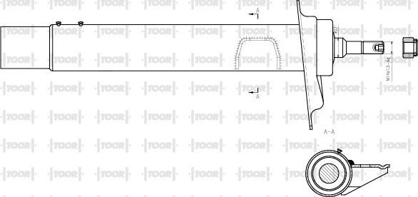 TOOR SG11341 - Амортизатор autospares.lv