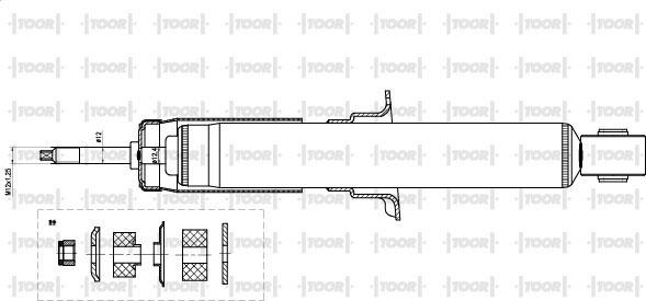 TOOR SG11331 - Амортизатор autospares.lv