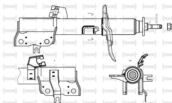 TOOR SG11320 - Амортизатор autospares.lv