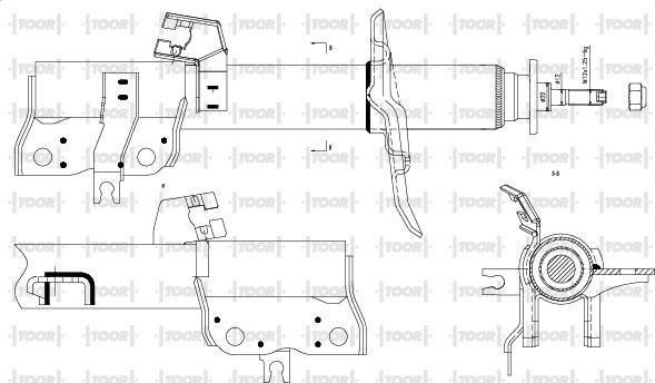 TOOR SG11321 - Амортизатор autospares.lv