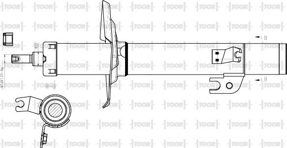 TOOR SG11371 - Амортизатор autospares.lv