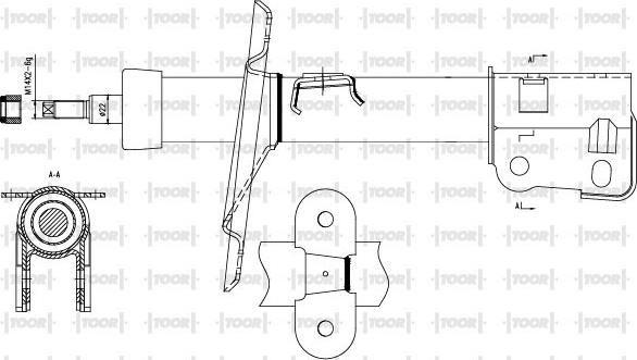 TOOR SG11250 - Амортизатор autospares.lv