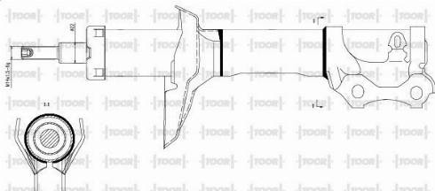 TOOR SG14460 - Амортизатор autospares.lv