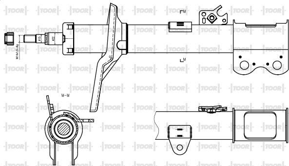 TOOR SG11751 - Амортизатор autospares.lv