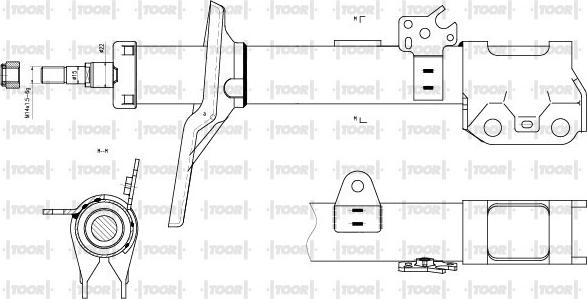 TOOR SG11760 - Амортизатор autospares.lv