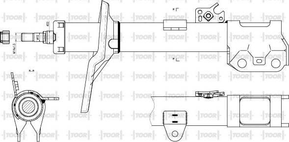 TOOR SG11761 - Амортизатор autospares.lv