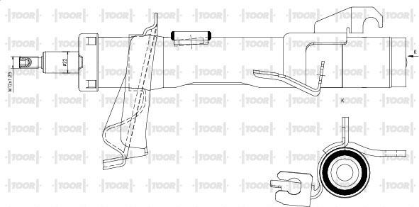 TOOR SG11780 - Амортизатор autospares.lv