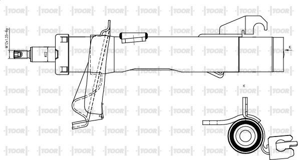 TOOR SG11781 - Амортизатор autospares.lv