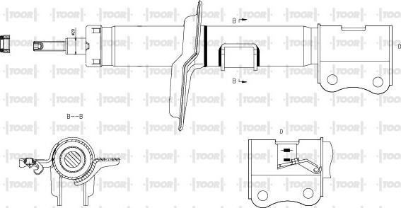 TOOR SG11730 - Амортизатор autospares.lv