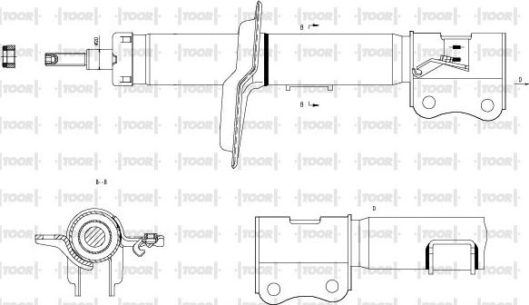 TOOR SG11731 - Амортизатор autospares.lv