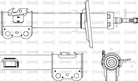 TOOR SG11770 - Амортизатор autospares.lv