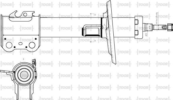 TOOR SG11771 - Амортизатор autospares.lv