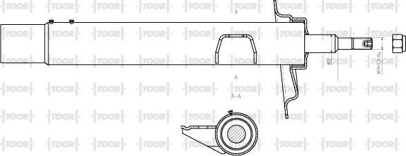 TOOR SG13980 - Амортизатор autospares.lv