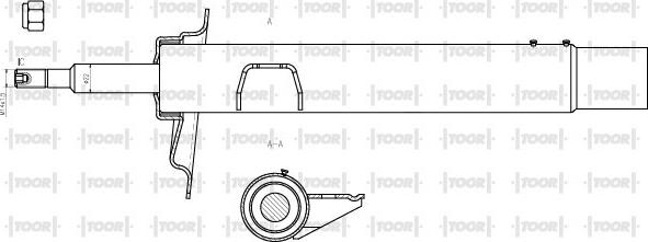 TOOR SG13981 - Амортизатор autospares.lv