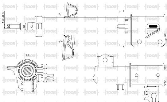 TOOR SG13930 - Амортизатор autospares.lv